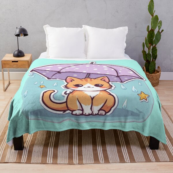 Item preview, Kawaii Rainy Day Kitten Design designed and sold by MushArtist.
