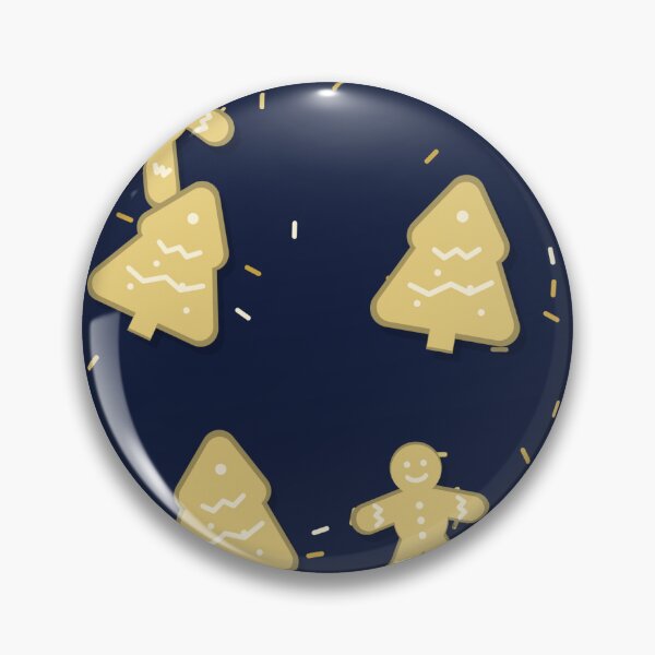 Item preview, Gingerbread Seamless Pattern - Midnight Blue Gingerbread Cookie In A Festive Palette designed and sold by cute-animals99.