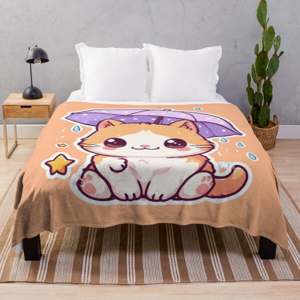 Item preview, Kawaii Rainy Day Kitten Design designed and sold by MushArtist.