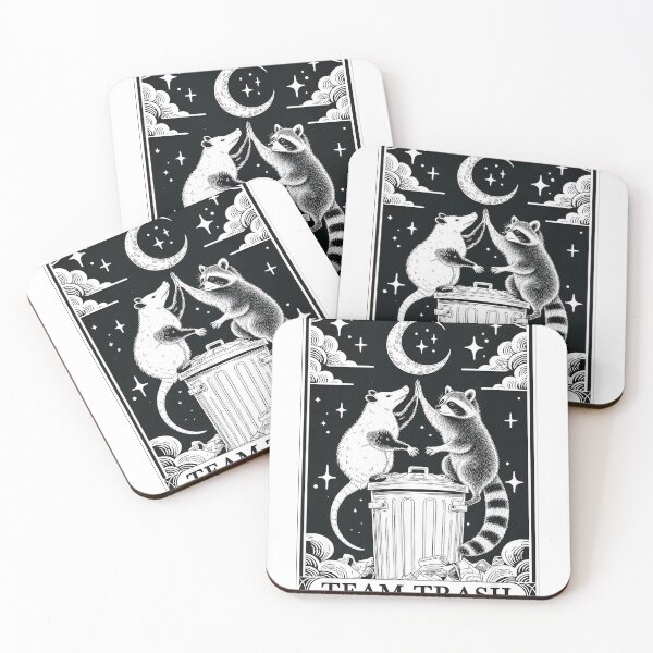 Item preview, Team-Trash-Opossum and Raccoon Tarot-Card For Men Women designed and sold by MathiasFuchs.