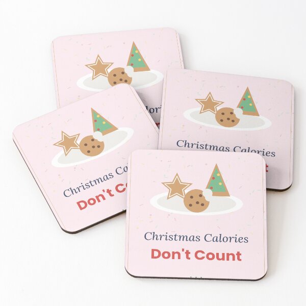 Item preview, Christmas Calories Dont Count Funny Cookies designed and sold by Wilhelmina-Art.