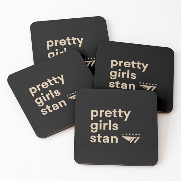 Item preview, Pretty Girls Stan T1 6 Stars Cream Typography designed and sold by Strayplaym.