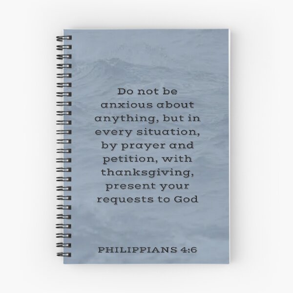 Item preview, Do Not be anxious - Spiral Notebook designed and sold by Salem & Delilah Designs.