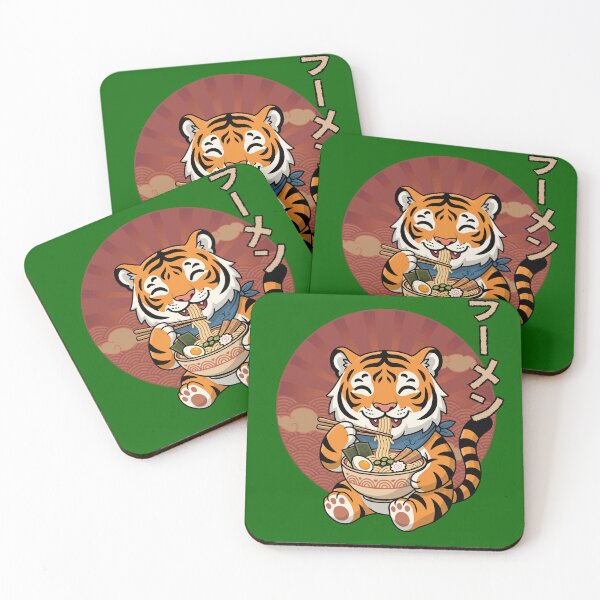 Item preview, Cute Tiger Ramen – Japanese Katakana Graphic designed and sold by JvW studios.