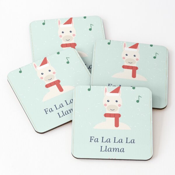 Item preview, Fa La La La Llama Cute Christmas Llama designed and sold by Wilhelmina-Art.