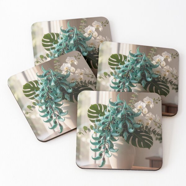 Item preview, Tayabak Serenity - Philippine Jade Vine Botanical Artwork designed and sold by nhk999.