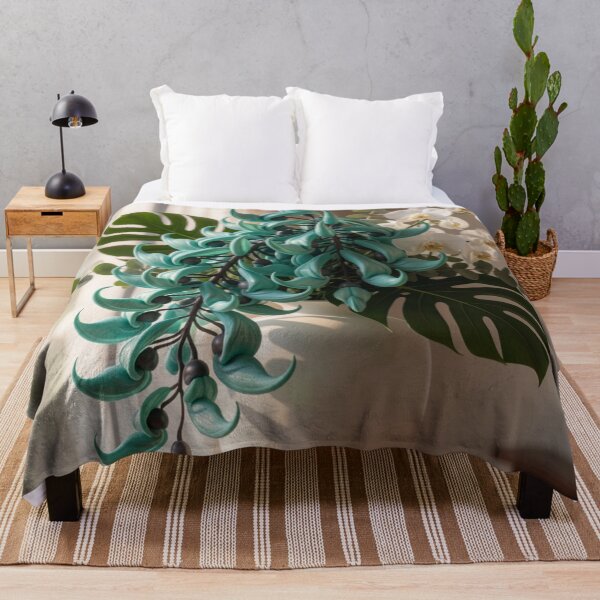 Item preview, Tayabak Serenity - Philippine Jade Vine Botanical Artwork designed and sold by nhk999.