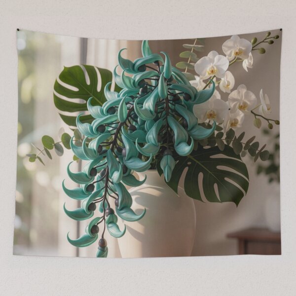 Item preview, Tayabak Serenity - Philippine Jade Vine Botanical Artwork designed and sold by nhk999.