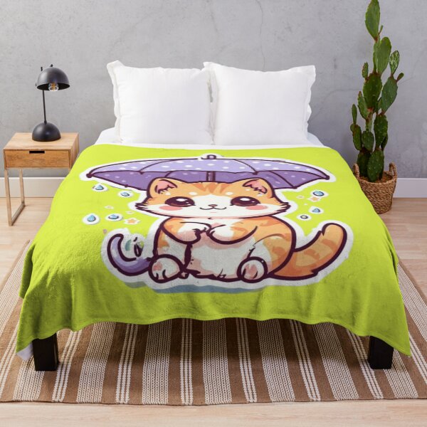 Item preview, Kawaii Rainy Day Kitten Design designed and sold by MushArtist.