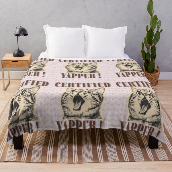 Item preview, Funny Certified Yapper Screaming Cat Meme designed and sold by Artemis & Woven Collective.