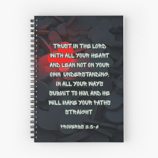Item preview, Trust in the Lord - Spiral Notebook designed and sold by Salem & Delilah Designs.