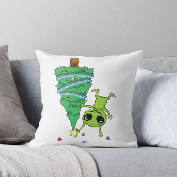 Item preview, Funny Alien Falling Off Christmas Tree - Upside Down designed and sold by Raju-Creative.