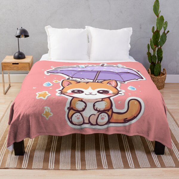 Item preview, Kawaii Rainy Day Kitten Design designed and sold by MushArtist.