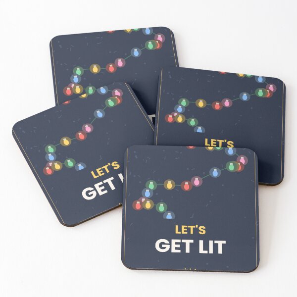 Item preview, Lets Get Lit Funny Christmas Lights designed and sold by Wilhelmina-Art.