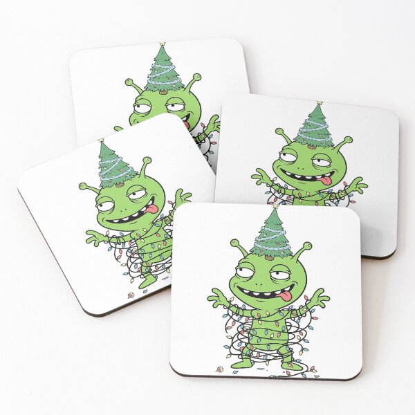 Item preview, Funny Alien Tangled In Christmas Lights - Tree Hat designed and sold by Raju-Creative.