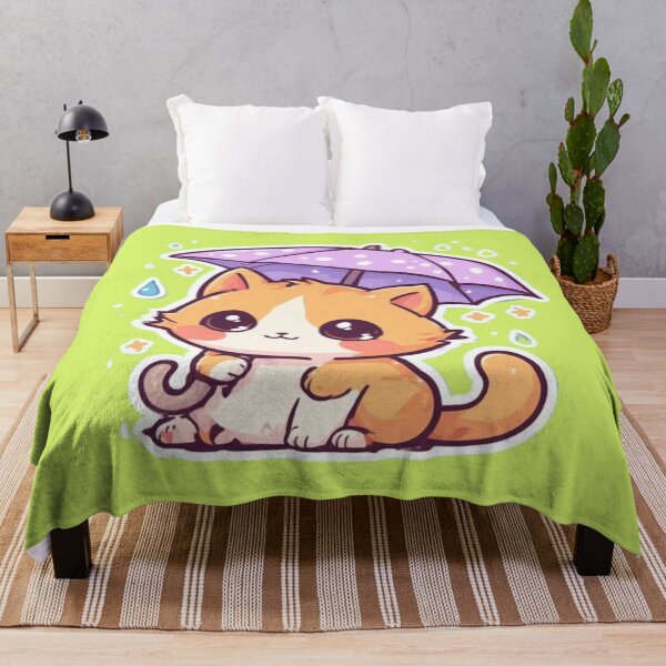 Item preview, Kawaii Rainy Day Kitten Design designed and sold by MushArtist.