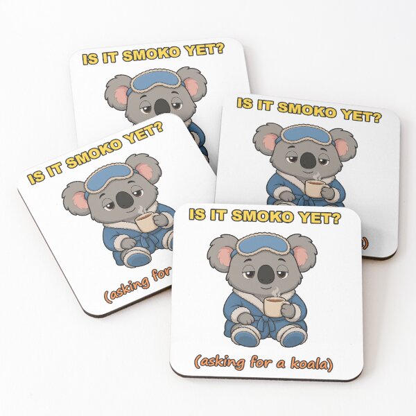 Item preview, Is It Smoko Yet Funny Sleepy Koala Coffee Break designed and sold by RDMOption.