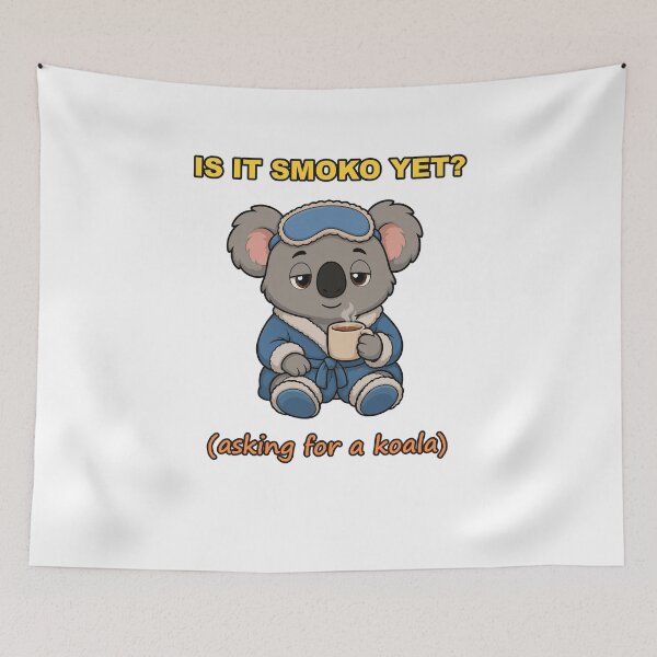 Item preview, Is It Smoko Yet Funny Sleepy Koala Coffee Break designed and sold by RDMOption.