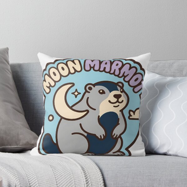 Item preview, Retro Hoary Marmot Moon Celestial Mountain Scene designed and sold by pumsquare.