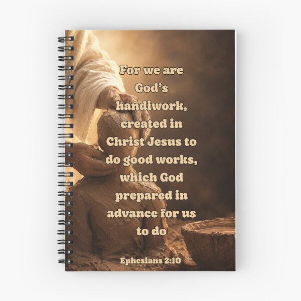 Item preview,  We Are Gods Handiwork - Spiral Notebook  designed and sold by Salem & Delilah Designs.