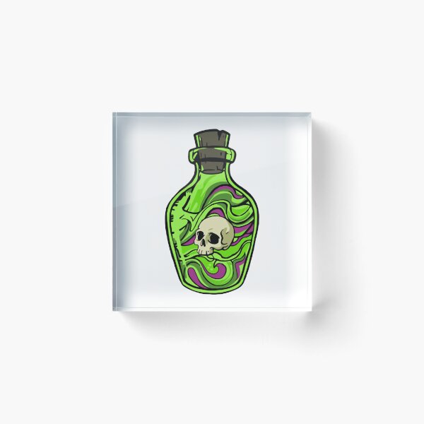 Item preview, Poison Bottle Toxic Acid Magic Potion Art designed and sold by vikingartcustom.