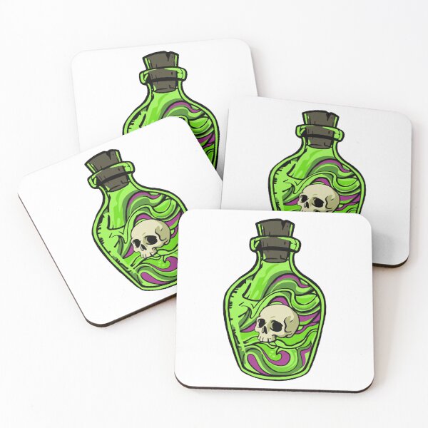 Item preview, Poison Bottle Toxic Acid Magic Potion Art designed and sold by vikingartcustom.