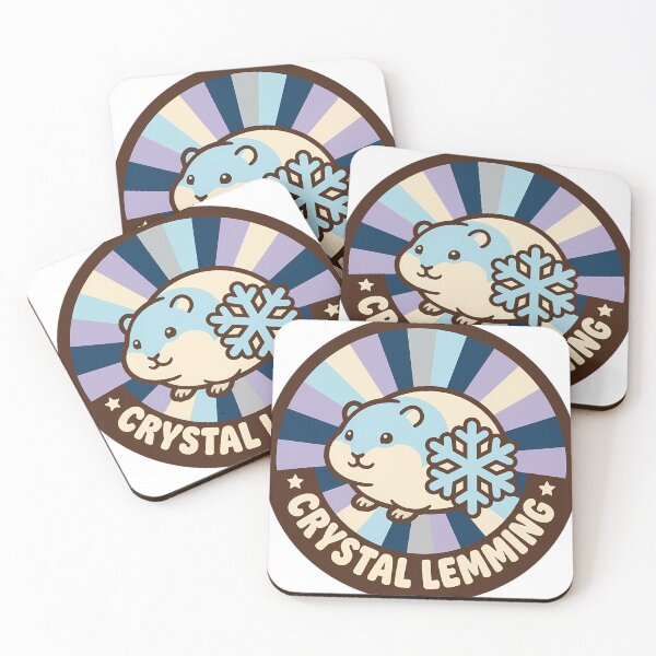 Item preview, Retro Norway Lemming Crystal Celestial Winter Badge designed and sold by pumsquare.