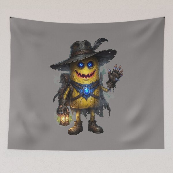 Item preview, Waving Yellow Character with Red Nose and Bandana-13 designed and sold by HenningFischer.