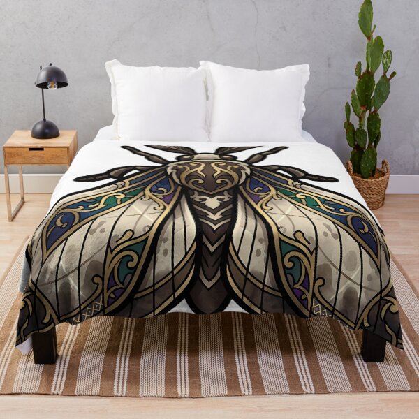 Item preview, Autumnal Moth Emblem - Gothic Entomology Dark Academia Art designed and sold by IllumeInk.