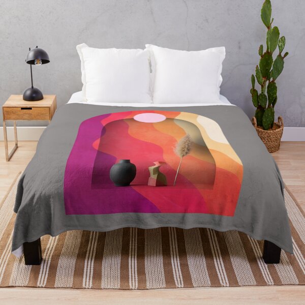 Item preview, Wavy Gradient Mountain Sunset Minimalist Art-23 designed and sold by HenningFischer.
