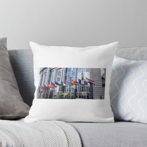 Item preview, European Parliament Building Illustration with Modern Architectural Design designed and sold by Koobu.