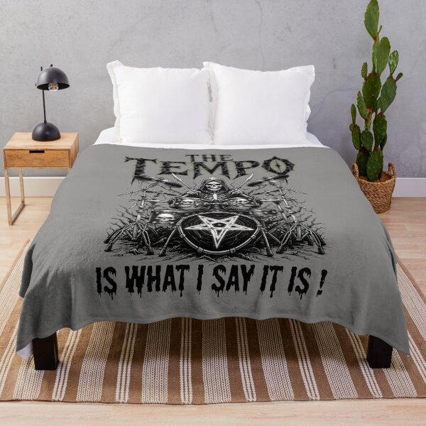 Item preview, The Tempo Is What I Say It Is Drummer T-Shirt-43 designed and sold by MarcoHauch.