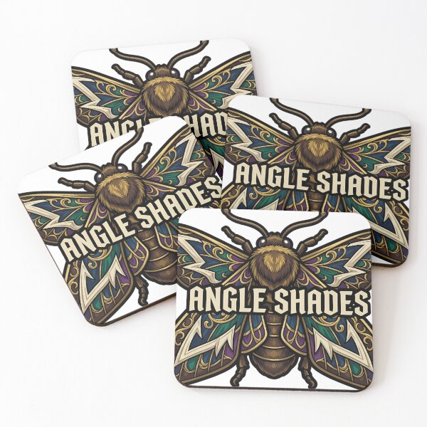 Item preview, Angle Shades Moth Emblem - Gothic Entomology Winter Art designed and sold by IllumeInk.