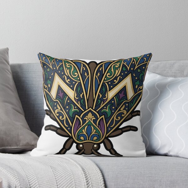 Item preview, Setaceous Hebrew Character Moth Emblem - Gothic Entomology Art designed and sold by IllumeInk.