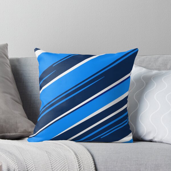 Item preview, Blue And Navy Diagonal Athletic Stripes designed and sold by Shivora Studio.