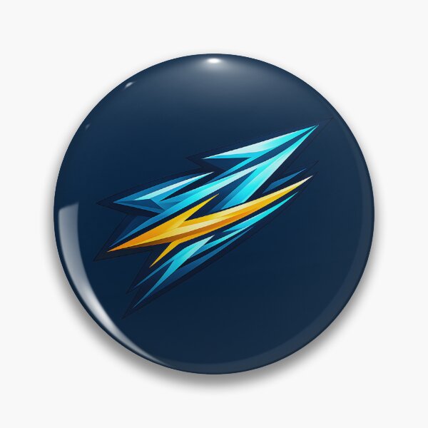 Item preview, Futuristic Cyber Blue & Gold Energy Shard Graphic Art designed and sold by MCV-Designs.