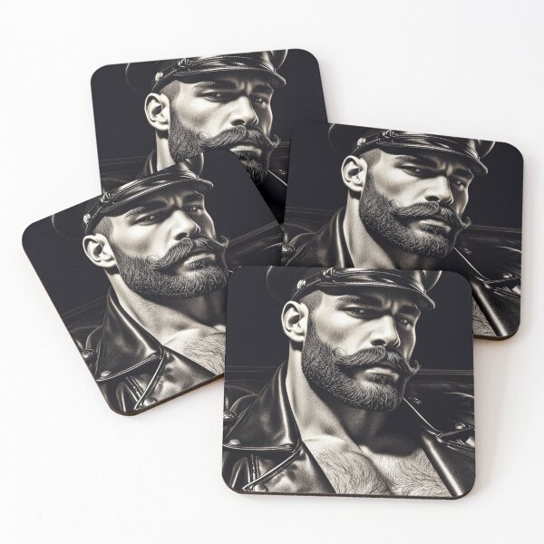 Item preview, Leather Lounge Berlin Sir Wolf Leather Motorcycle-Club Art Design designed and sold by ItsAKinkThing.
