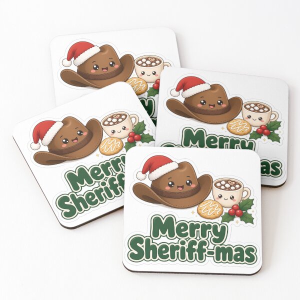 Item preview, Sheriff Christmas Merry Sheriff-mas Gift designed and sold by Soft Merch.
