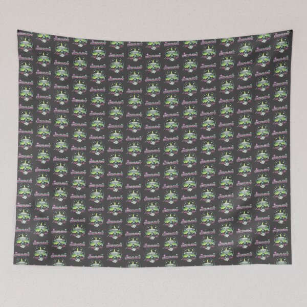 Item preview, Parliament Psychedelic UFO Mothership Retro Art Design designed and sold by Koobu.