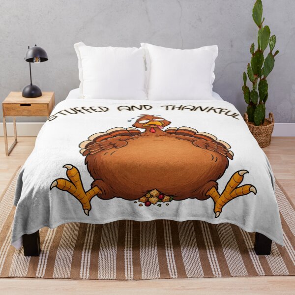 Item preview, Stuffed and Thankful Funny Thanksgiving Turkey designed and sold by DjFreeq.