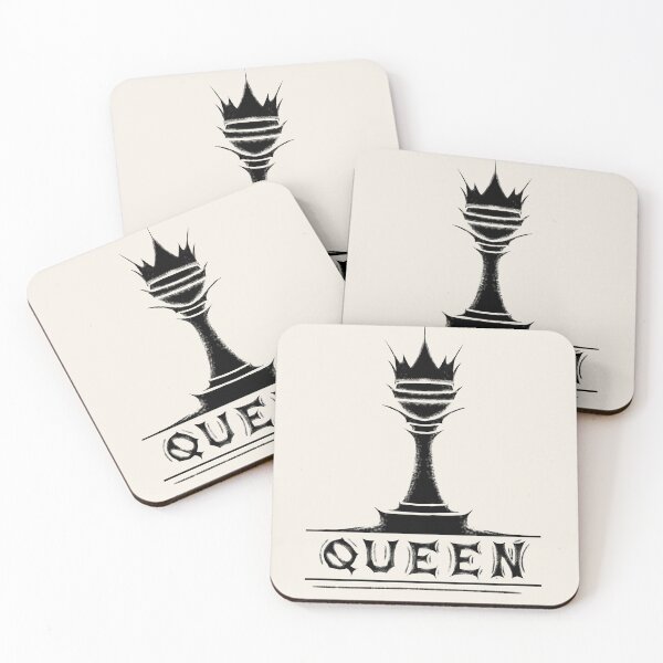 Item preview, Ornamental Chess Queen | Gothic Black and White Typography designed and sold by Cordilla_Xevoc.