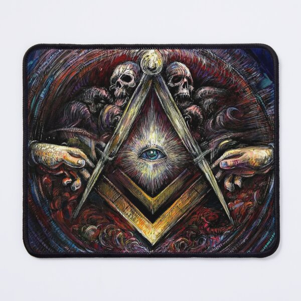Item preview, Esoteric All Seeing Eye Masonic Compass Occult Art designed and sold by DeryantArt.