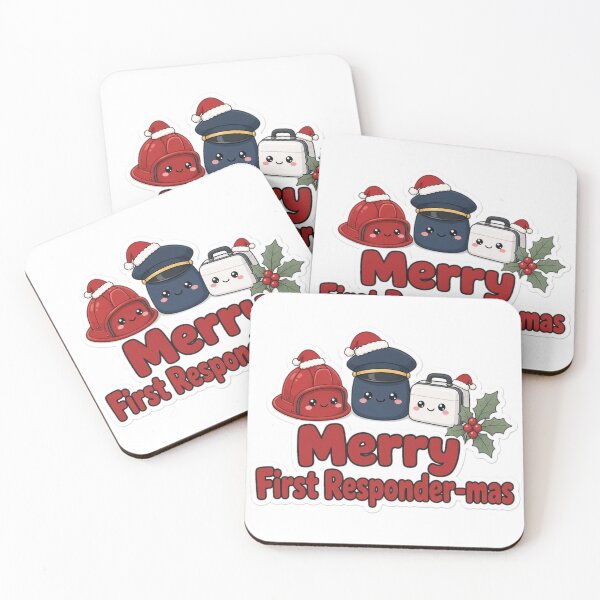 Item preview, First Responder Christmas Merry First Responder-mas Gift designed and sold by Soft Merch.