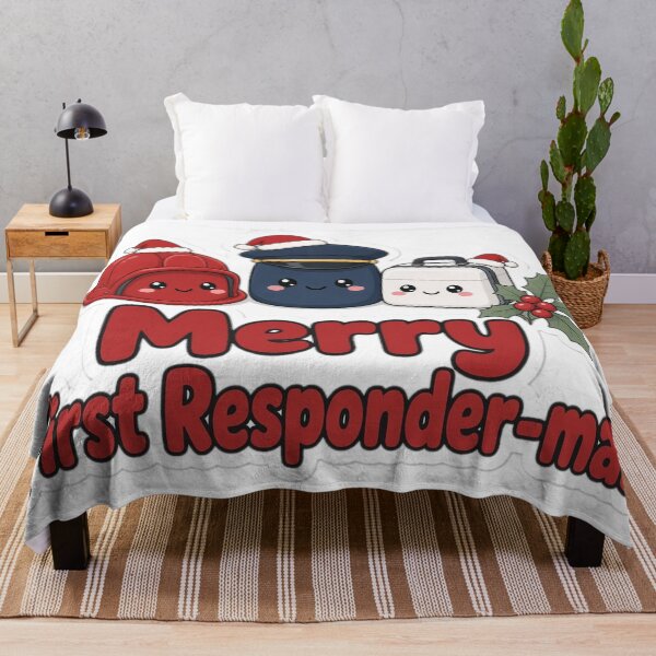 Item preview, First Responder Christmas Merry First Responder-mas Gift designed and sold by Soft Merch.