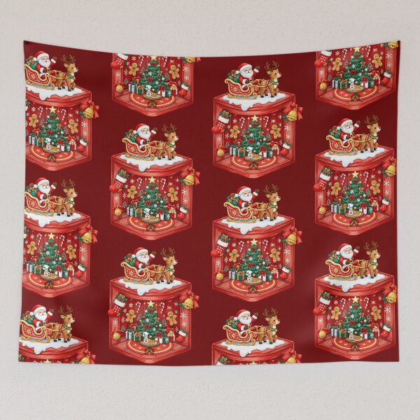 Item preview, Christmas Spirit Room with Santa designed and sold by crizzysketch.