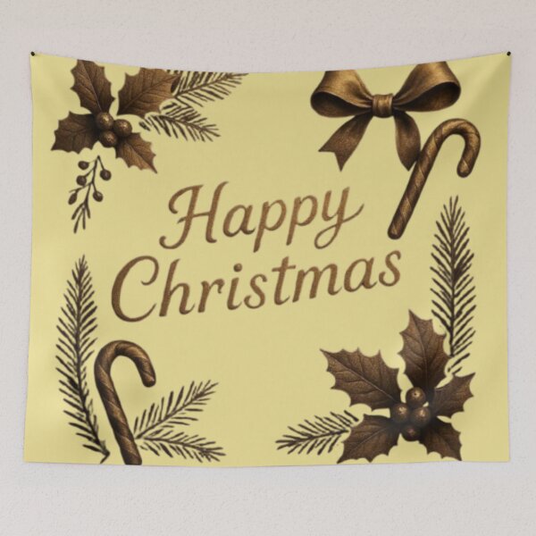 Item preview, Vintage Golden Christmas - Elegant Carved Holiday Design designed and sold by Catfcreations.