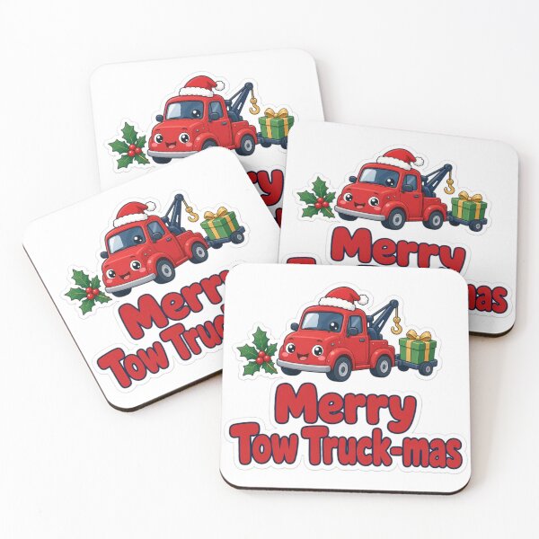 Item preview, Tow Truck Christmas Merry Tow Truck-mas Gift designed and sold by Soft Merch.