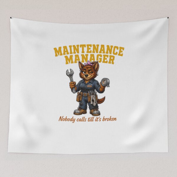 Item preview, Female Maintenance Manager Red Kelpie Nobody Calls Till It's Broken designed and sold by RDMOption.