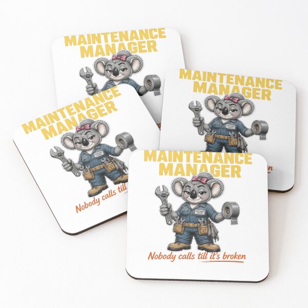 Item preview, Female Maintenance Manager Koala Nobody Calls Till It's Broken designed and sold by RDMOption.