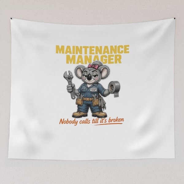 Item preview, Female Maintenance Manager Koala Nobody Calls Till It's Broken designed and sold by RDMOption.